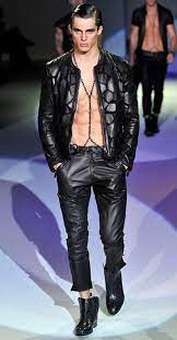 Emporio Armani Fashion Show More Details Armani Men Leather Jackets Women Leather Wear