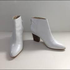Zara Shoes Zara White High Heel Leather Ankle Boots With Zip Poshmark Open your mind and choose white shoes. zara white high heel leather ankle boots with zip