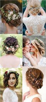 Trending Wedding Hairstyles With Flower Crowns Bridalfashion Weddingideas Weddinghairstyle Flower Crown Hairstyle Crown Hairstyles Flower Crown Veil