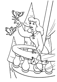 Print and color airplanes, animals, birds and beach pictures. Free Printable Cinderella Coloring Pages For Kids