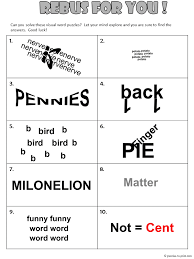 Maybe you would like to learn more about one of these? Get Your Brain Thinking In New And Creative Ways With A Few Rebus Puzzles Here Is A Brain Teasers For Kids Word Puzzles Brain Teasers Printable Brain Teasers