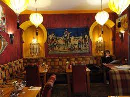 A great dining room set helps, too. Moroccan Middle Eastern Lamps Paintings Swords And Carpets In Dining Room Picture Of The Olive Grove Canterbury Tripadvisor