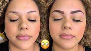 The drawing and makeup of beautiful · do not touch the eyebrows and do not go to long showers or visits to pools and saunas for the first 7 days. What Is Eyebrow Microshading Cost Results Photos Of Brow Treatment