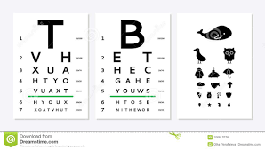 Eyes Test Chart Stock Vector Illustration Of Healthy