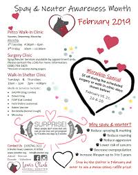 Get involved with your charity of choice to help call increased attention to this cause. Spay Neuter Awareness Month Lewis Clark Animal Shelter