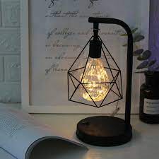 This is black wire table lamp_720x576 by venoor living on vimeo, the home for high quality videos and the people who love them. Led Table Lamps Retro Black Geometric Wire Industrial Led Light Bulb Table Lamps Bed Side Battery Table Lamp Led Table Lamps Aliexpress