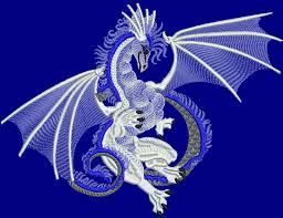 Embroidery dragons and flowers seamless pattern. Blue Dragon Free Embroidery Design Free Embroidery Designs Links And Download Machine Embroidery Community