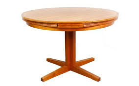 Danish Dyrlund Teak Flip Flap Pedestal Dining Table C 1960 Pedestal Dining Table Dining Table Danish Table