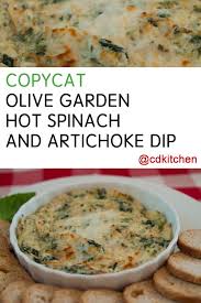 This Copycat Dip Is A Fantastic Appetizer Artichoke Hearts And Spinach Are Baked In A Cream Cheese M Artichoke Dip Recipe Appetizer Recipes Artichoke Recipes
