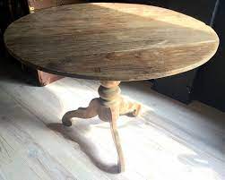 mooie ronde teakhouten tafel eetkamertafel antieke tafels tafels van oud hout landelijke tafels de jong i antieke tafels eetkamertafel tafel rond hout