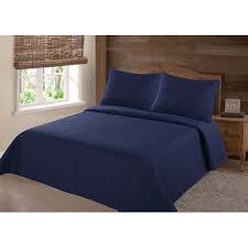 Comforters available in twin, twin xl, full, queen and king sizes. Persian Eygyption Collection King Nena Navy Blue Solid Closout Quilt Bedding Bedspread Coverlet Pillow Cases Set Walmart Com Walmart Com