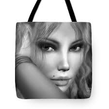 Silver Girl Shower Curtain by Carol Cavalaris