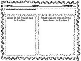 French And Indian War Exit Slip Social Studies Middle School 4th Grade Social Studies 7th Grade Social Studies