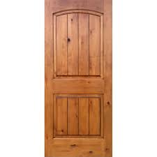 Krosswood Doors 18 In X 96 In Knotty Alder 2 Panel Top Rail Arch V Groove Solid Left Hand Wood Single Prehung Interior Door Ka 002v 16 80 134 Lh The Home De Prehung Interior Doors Doors Interior Farmhouse