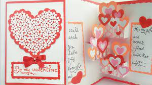 This is how the outside of the card will look like. Diy Pop Up Valentine Day Card How To Make Pop Up Card For Valentine Hea Diy Valentine S Day Pop Up Cards Valentine Cards To Make Pop Up Valentine Cards