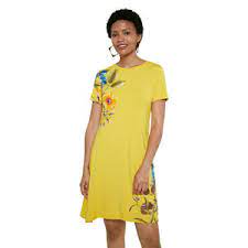 Desigual žluté šaty Vest Las Vegas - XXL | Levné módní značkové oblečení