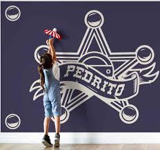 Browse our range of stunning wall murals; Sheriff With Name Wall Murals For Bedrooms Tenstickers