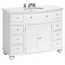 Bathroom vanities solid wood construction. Home Decorators Collection Hampton Harbor 45 In W X 22 In D Bath Vanity In White With Natural Marble Vanity Top In White Natural Bf 23148 Wh The Home Depot