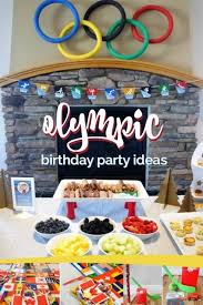 Olympic themed high chair banner, olympic rings banner, olympic themed birthday decor, olympic birthday party banner, olympic party decor partiestogocreations 5 out of 5 stars (57) $ 19.50. An Olympic 4th Birthday Party Spaceships And Laser Beams