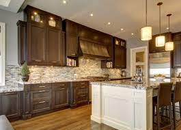 Love That The Island Is A Different Color Than The Cabinets And Again I Like Th Kitchen Island Cabinets Brown Kitchen Cabinets Kitchen Island Different Colour