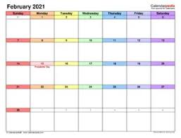 Free 2021 calendars — 75 beautifully designed january through december options in both sunday and monday starts. 30 Free February 2021 Calendars For Home Or Office Onedesblog