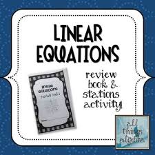 Linear Equations Review Book Teaching Middle School Maths Teaching Algebra Writing Linear Equations
