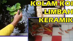 Tis Kolam Koi Mini Asesoris Taman Dr Si Ker Awesome Koi Fish Pond From Ceramic Waste Youtube