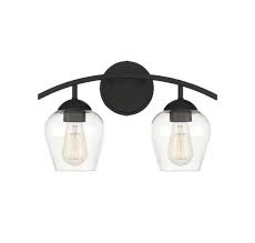 Light Bathroom Vanity In Matte Black