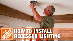how to install recessed lighting can