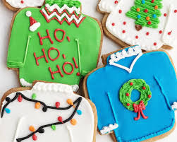 Popular party themes include gingerbread, gold christmas, and the grinch. Vanilla Spice Ugly Christmas Sweater Cookies Parsnips And Pastries