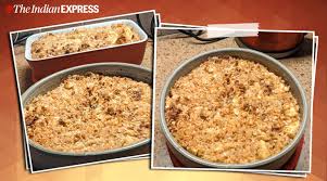 Mix walnuts in a tsp of flour and add to batter. Use Leftover Bread For This Easy Eggless Apple Crumble Tonight Lifestyle News The Indian Express