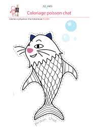 coloriage poisson d avril le chat davril pour enfants playmobil gratuit