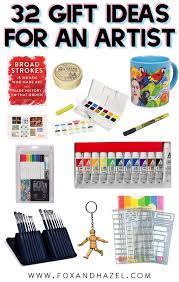 32 Fantastic Thoughtful Gift Ideas For An Artist Fox Hazel Gifts For An Artist Art Supplies Gift Artist Gifts