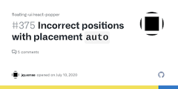 Incorrect positions with placement `auto` · Issue #375 · floating ...