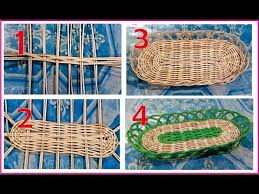 Anjurkan anak anda untuk memulai membuat anyaman, antar kunci dua bilah dengan cara bersilang. Ide Menarik Membuat Keranjang Buah Dari Rotan Fruit Basket Youtube
