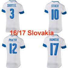 16 17 Slovakia National Team Soccer Jerseys 2016 European Cup Slovakia Football Shirt Top Thailand Quality Skrtel St Soccer Jersey Football Shirts European Cup