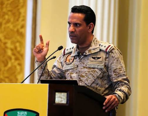 بيان هام من قوات التحالف بقيادة السعودية: ‏أعلن المتحدث الرسمي باسم قوات  التحالف اللواء الركن تركي المالكي ترحيب قيادة القوات المشتركة للتحالف بيان  محافظ محافظة شبوة عوض محمد بن الوزير الذي أيّد