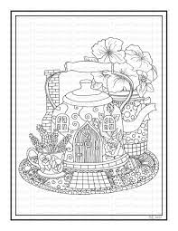 Fairy tree house coloring pages google search design kids. Pin On Stenciles