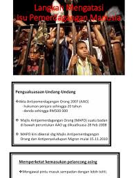 A) sentiasa berwaspada dengan tawaran gaji tinggi. Pemerdagangan Manusia In English