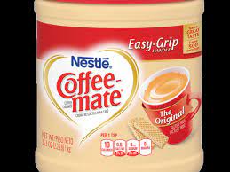 The favorite choice for the term coffee creamer is 1 packet of cream substitute (powdered) which has about 16 calories. Coffee Mate Original Powder Coffee Creamer 35 3 Oz Canister Nutrition Facts Eat This Much