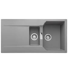 Buy stainless steel bowl kitchen sinks alone or with drainers for drying off glasses and plates. Rangemaster Mayon 1 5 Bowl Granite Dove Grey Kitchen Sink Waste May1052dg Kitchen From Taps Uk
