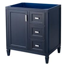 Choose from a wide variety of vanities in vintage and contemporary designs. Home Decorators Collection Channing 30 In W X 21 1 2 In D Bath Vanity Cabinet Only In Royal Blue Cgbv3022d The Home Depot