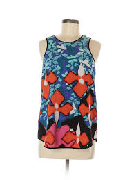Details About Peter Pilotto For Target Women Blue Sleeveless Top M