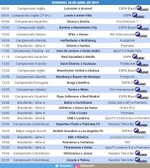Futebol Na Tv On Twitter A Programacao Do Futebol Nesse Domingo