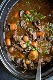 Easy Beef Bourguignon Recipe Slow Cooker Comfort Food Recipe Beef Bourguignon Easy Beef Bourguignon Slow Cooker Beef