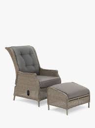 Kettler Palma Garden Reclining Sun Lounger With Foot Stool Rattan In 2020 Reclining Sun Lounger Sun Lounger Woven Outdoor Furniture