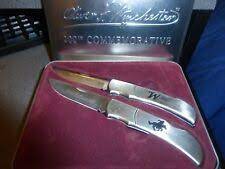 Square or round, available in two, three, and four piece sets. Winchester Knives 3 Piece Signature Series Gift Set 200th Commemorative For Sale Online Ebay