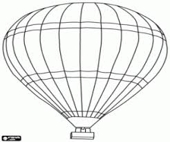 Ausmalbilder Heissluftballon Mit Rechteckiger Korb Zum Ausdrucken