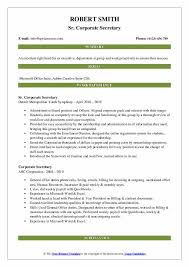 City, state or country if international phone | email linkedin url. Corporate Secretary Resume Samples Qwikresume