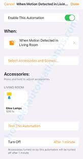 The motion detector area control is found by editing a camera and selecting detector in the menu at the top right. How To Use A Motion Sensor To Turn On And Off Your Lights With Homekit Homekit Automation Tips